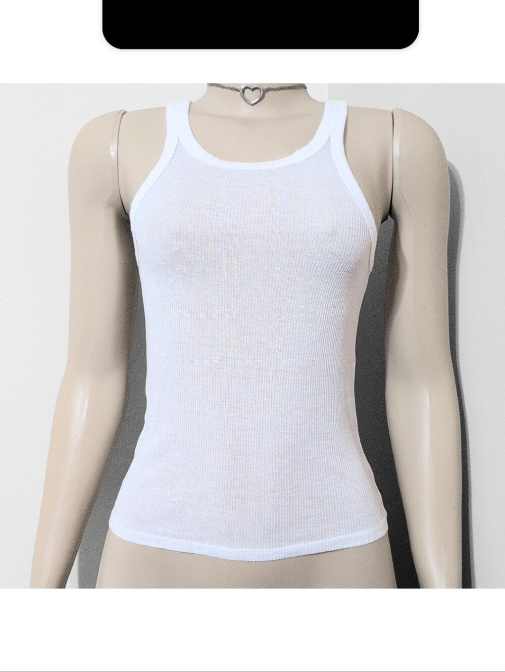skims Sheer Ribbed Tank Top